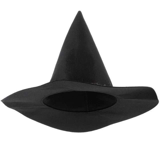 COMFORTABLE WITCH HAT Scarecrow Hats Black Lightweight Good Material £8