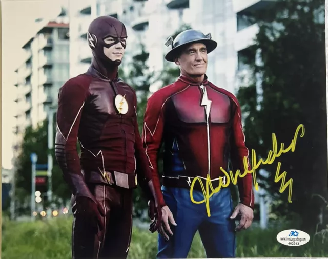 JOHN WESLEY SHIPP Rare Hand Signed Autographed 8X10 "THE FLASH" FSG COA