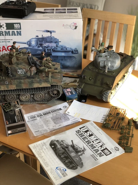 1/18 réservoir télécommandé 2.4G RC US M4A3 Sherman ... - Alibaba