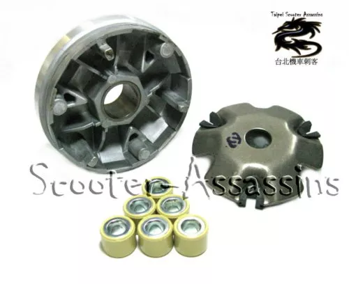 REPLACEMENT VARIATOR + ROLLERS for KYMCO Curio CX 50,Dink 50
