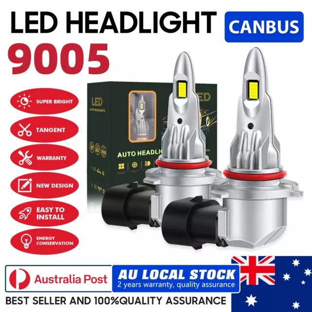 9005(HB3)CANbus LED Headlight Globe Bulb For Mitsubishi Outlander 2005-2012