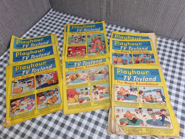 32x Playhour and Tv Toyland Comic 1967-see pics for month available!