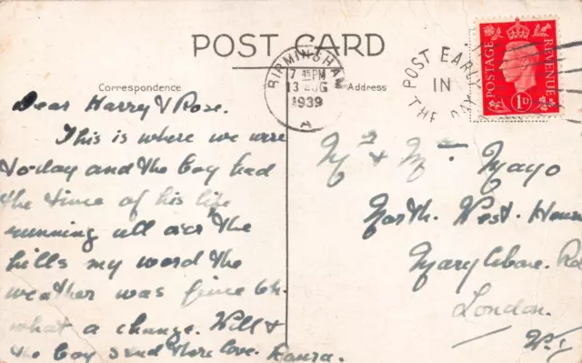 Family History - Genealogy Postcard - Mayo - London Marylebone Road