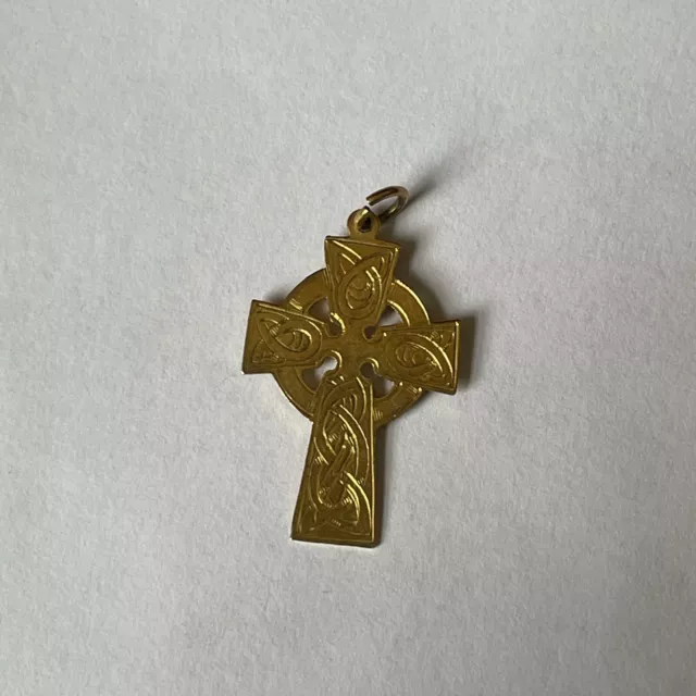 Antique 9ct Gold Cross Pendant. Fully Hallmarked