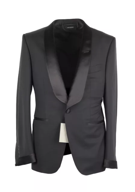TOM FORD O'Connor Black Tuxedo Suit Size 52 / 42R U.S.  Fit Y New With Tags