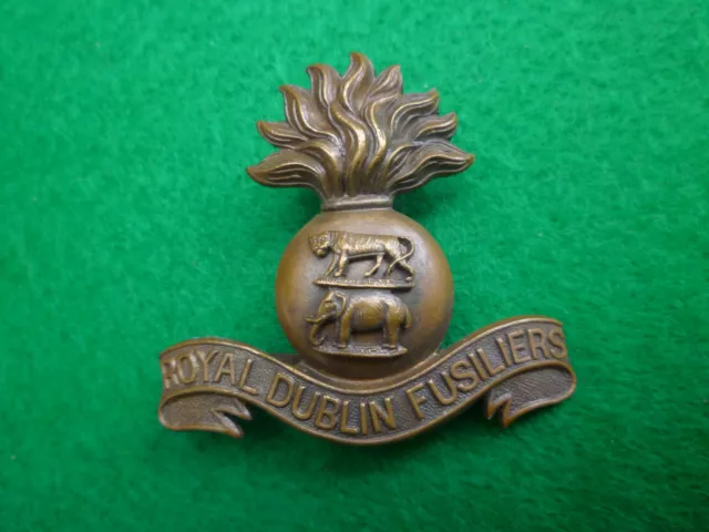 WW1 OSD ROYAL Dublin Fusiliers Bronzed Cap Badge $33.18 - PicClick