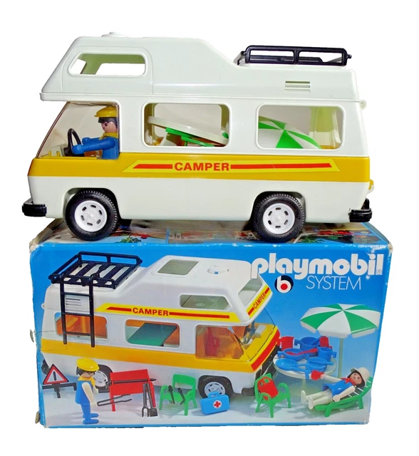 CAMPING CAR PLAYMOBIL System Vintage Geobra Nr. 3258 EUR 25,00