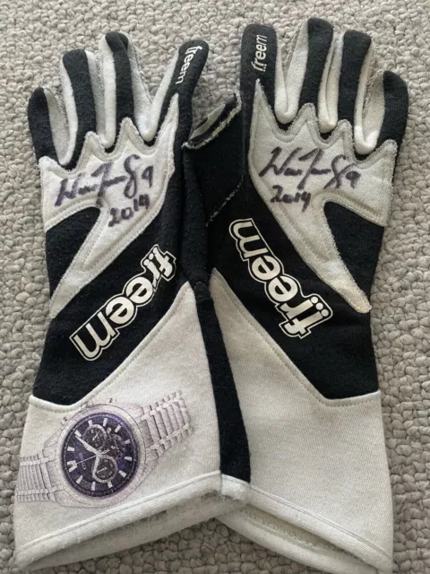 Will Davison Race Used Signed 2014 Erebus Gloves V8 Supercars