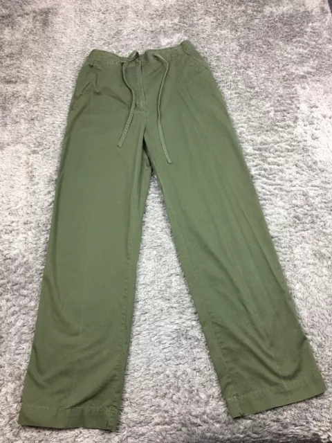 Marsh Landing Khaki Pants Womens Size 8 Green Straight Leg Cotton