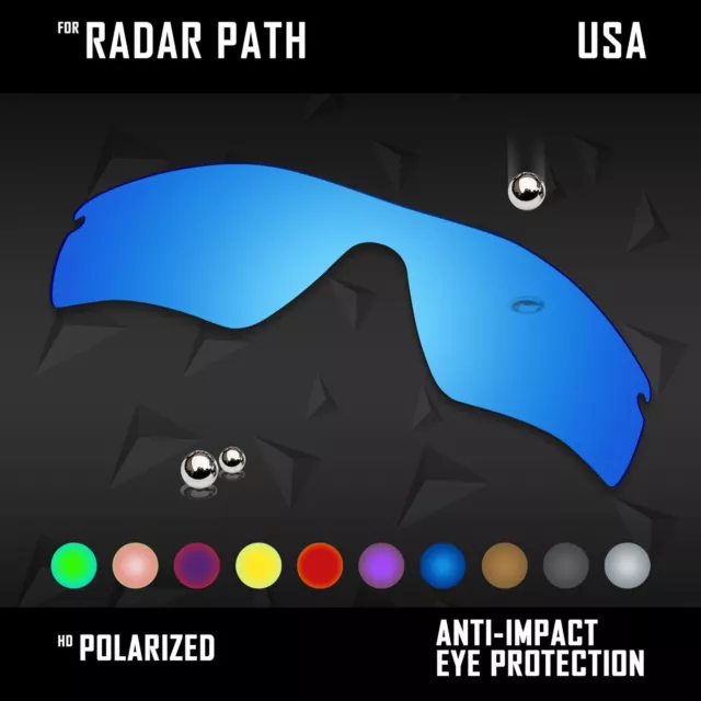 Anti Scratch Polarized Replacement Lenses for-Oakley Radar Path Option