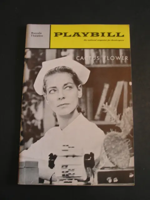 CACTUS FLOWER Playbill w/ Lauren Bacall 1967