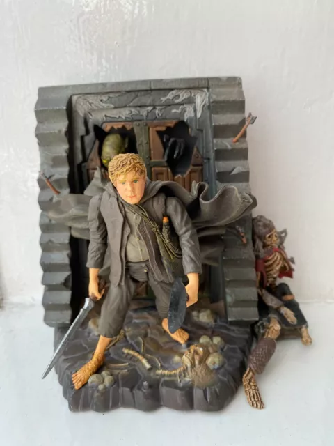 Lord Of The Rings Samwise Gamgee Toy Biz Action Figure Fellowship Series & Base