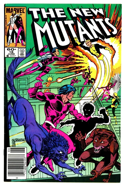 Marvel Comics The New Mutants Volume 1 Book #16 Newsstand Edition VF+
