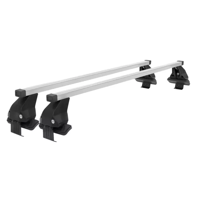 Barres De Toit Transversales Menabo Pour Audi A3 8V Sportback (2012-2020) - Noir - Charge 50 Kg - Montage Facile