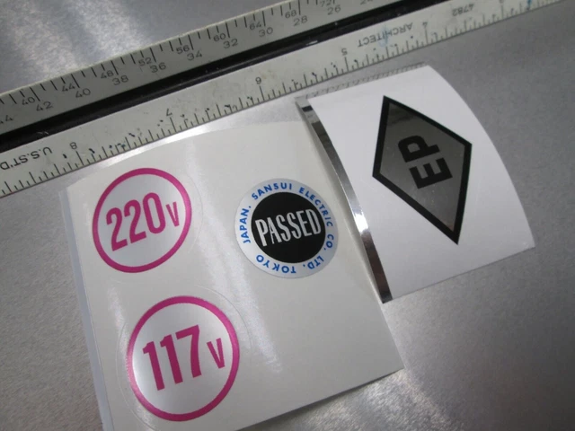 Sansui 5000A, 9090, 7001 Vintage Stereo Receiver Restoration Decal Set Sansui 5000A, 9090, 7001 Vintage Stereo Receiver Restoration Decal Set