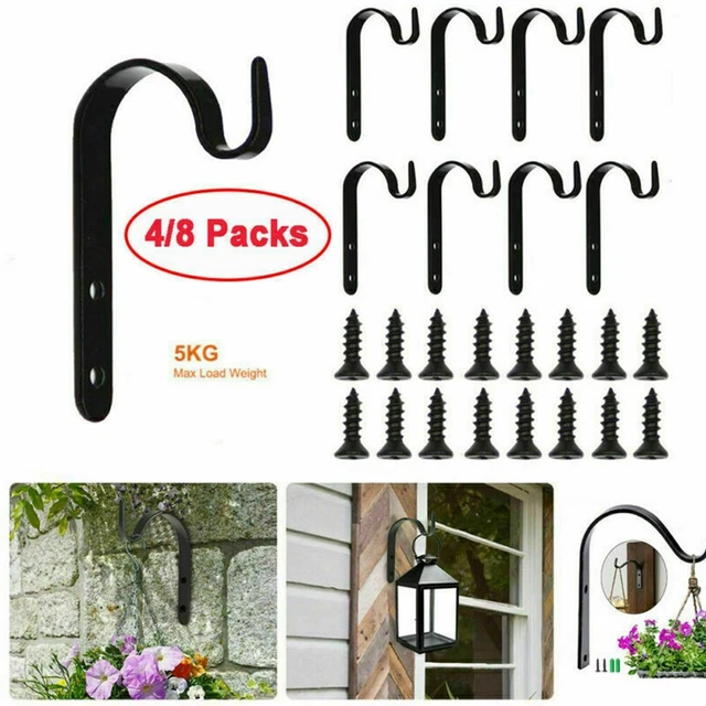 Korsaot Lot De 4 Crochets Suspension Robuste Garage - Charge 22,5 Kg, Support Vélo, Échelle, Plantes - Organisation Atelier