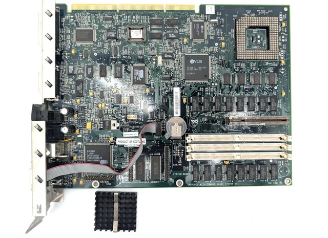 Retro Computer Clicker UN TESTED COMPAQ 171009-001 Mainboard 004093-002 VL82C483FC3 Vintage ...