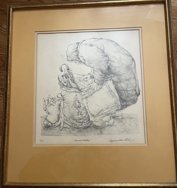 Signed,numbered,Framed Lithograph by Seymour Rosenthal "Treasure Seaker"