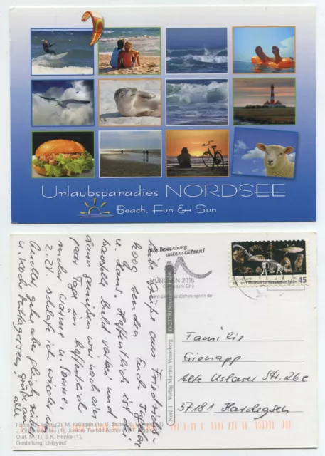 59471 - Holiday Paradise North Sea - Beach, Fun & Sun - Postcard, Run