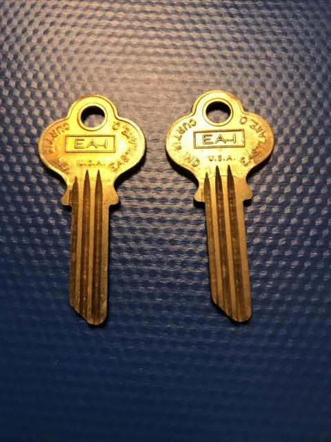 Curtis brand EA-1 vintage  key blanks EA1  locksmith  Set of 2             [b8]