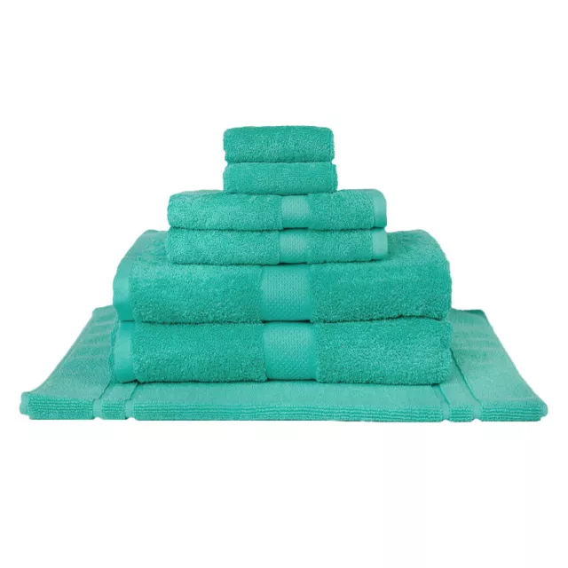 MILDTOUCH 100% Combed Cotton Bath Towels Turquoise