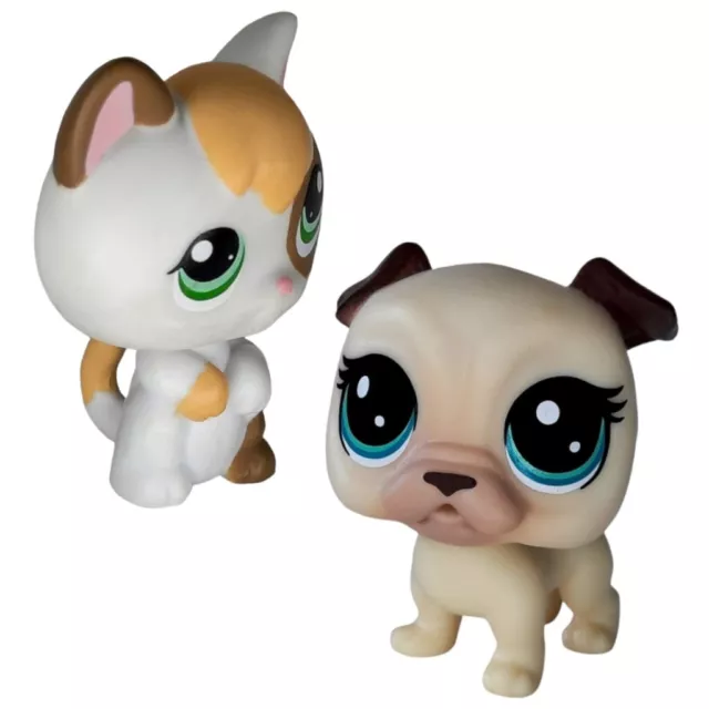 Littlest Pet Shop LPS Figure Lot Kitty Cat 1461 Puppy Dog 3-86 Hungry Pepperoni