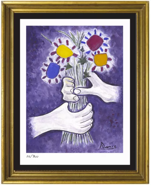 Pablo Picasso “Bouquet of Peace” Signed & Hand-Numbered Ltd Ed Print (unframed)