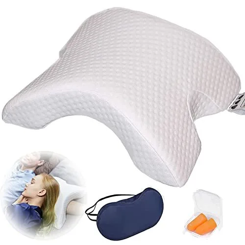 Memory Foam Pillow with Arm Hole Couple Pillow Cuddle Pillow for Side Sleeper