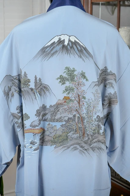 Dear Vanilla Japanese Juban Undergown Men's Kimono Authentic Vintage Japan Mint 6