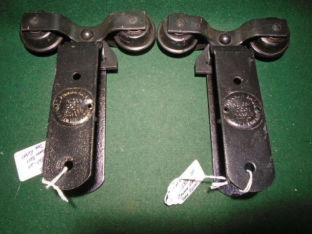 Pocket Door Roller Set: H.h.f. & Co Cannon Ball Original & Restored 1916 (15861)