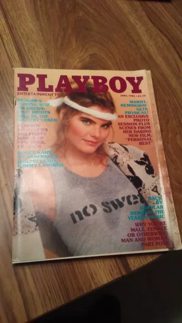 Playboy Magazine April 1982: Mariel Hemingway pictorial, Linda Rhys Vaughn PMOM