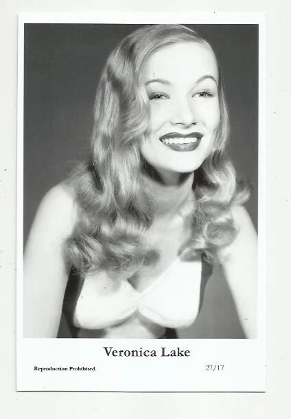 (Bx12) Veronica Lake Swiftsure Photo Postcard (27/17) Filmstar Pin Up Glamor