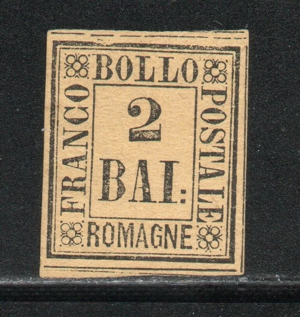 Timbre ASI 1859 Romagne 6 Bai Verde Neuf Avec Gomme Originale - Catalogue €1000