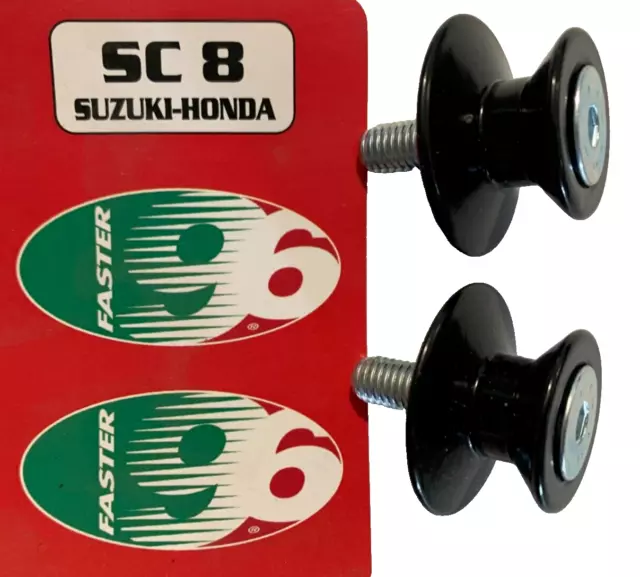 Coppia Nottolini supporti cavalletto universali M8, per Suzuki- Honda art. SC8