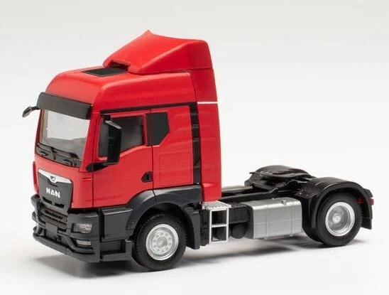 Modèle Miniature Camion Hammar Chargeur Latéral Conteneur Rouge - Échelle 1:87 Herpa - Fabriqué En Allemagne - Objet De Collection