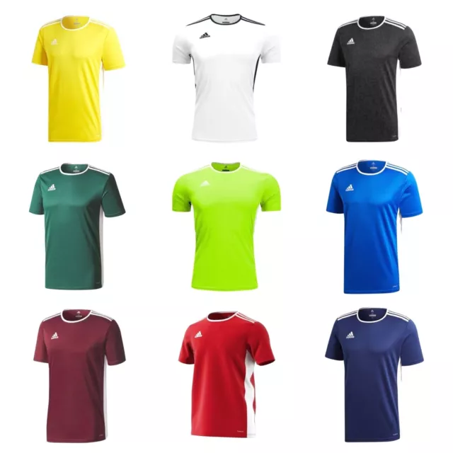 Camiseta Adidas Para Hombre Entrada 18 Climalite Mangas Cortas Top Fútbol Talla S M L XL