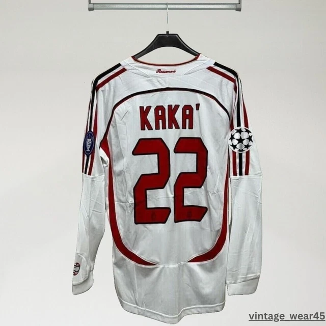 ウェア adidas AC milan 07/08 kaka  kit 00s AC MILAN 2007/2008 HOME FOOTBALL SHIRT #22 KAKA SIGNED
