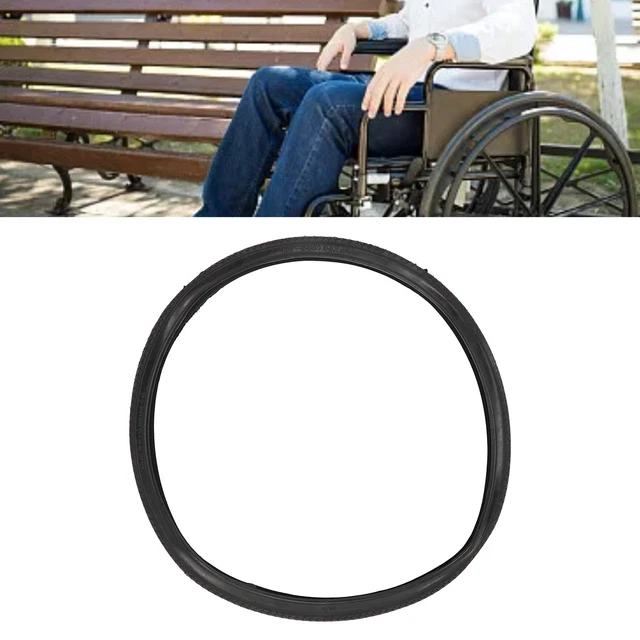 Neumático para silla de ruedas 24 pulgadas de goma suave para silla de ruedas Repuesto exterior de neumáticos Accesos HR6