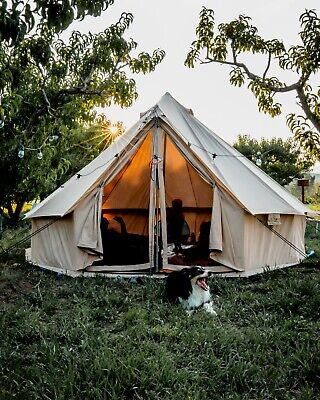 WHITEDUCK Canvas Regatta Bell Tent Glamping & Family Camping 3M Waterproof Yurt