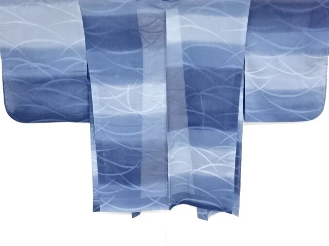 42148# Japanese Kimono / Antique Haori For Summer / Woven Grasses