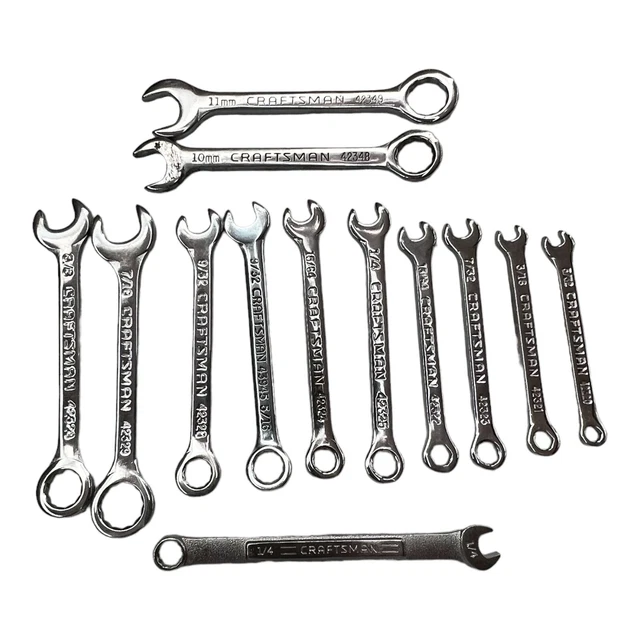 VINTAGE CRAFTSMAN SAE METRIC MIDGET MINI IGNITION WRENCH SET Lot Tools