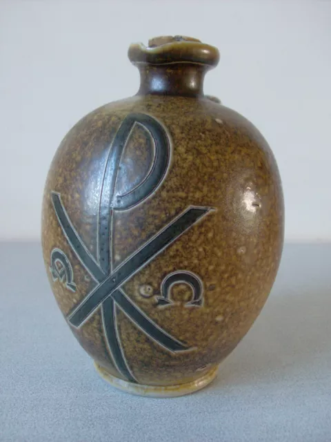 Cruche carafe en grès PTF Peter Friedrich Thewalt Alpha Omega de 1878 pour 18 cm 3