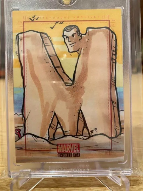 Rare! Marvel Six-sided puzzle sketch card