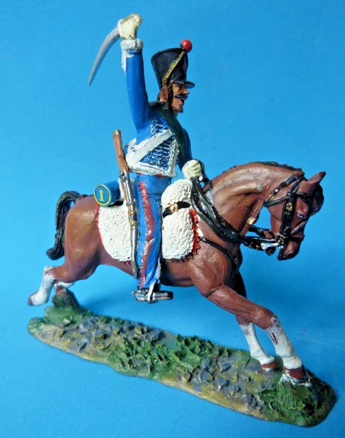 figurine plat étain - CBG - Premier Empire - Hussards