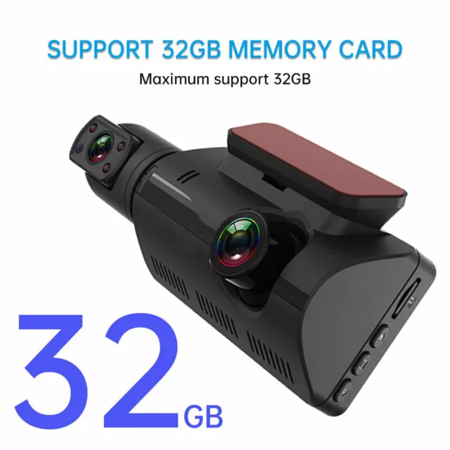 Universal Car Dash Cam DVR Video Recorder Dual Lens HD Camera G-Sensor 1080P -AU