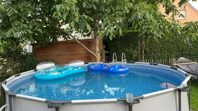 Poolpumpen-Schlauch 3,2 Cm X 104 Cm – Passt Für Filterpumpen 607, 637 & 32 Mm Oberirdische Pools Inkl. 6 Schlauchschellen