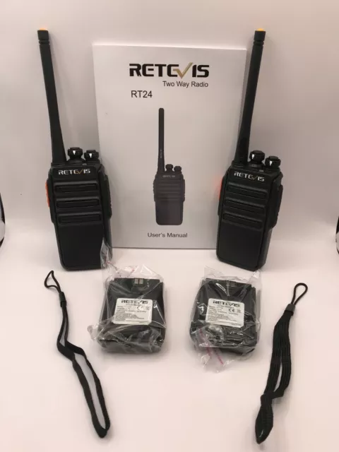 Retevis RT24 Walkie Talkie PMR446 License-Free Professional Two Way Radio EUPlug