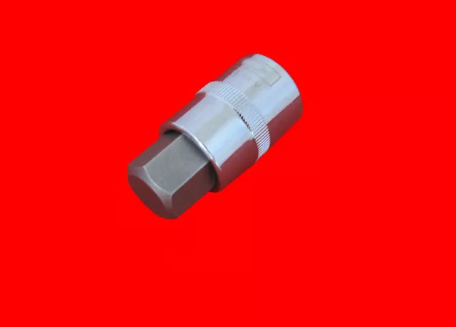 14mm x L-55mm Innensechskant Stecknuss / 6-Kant Steckschlüssel für 1/2" Ratsche