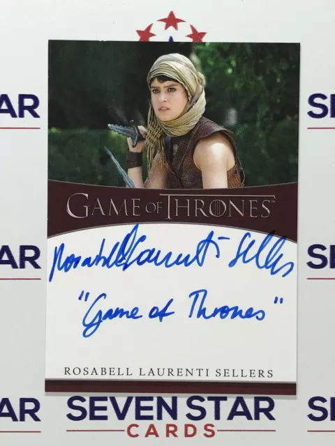 Game Of Thrones Iron Anniversary Auto Rosabell Laurenti Sellers Game Of Thrones