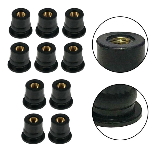 A ABSOPRO 8mm Pousser Pare-Chocs Attache Rivet Clip Avec - 9